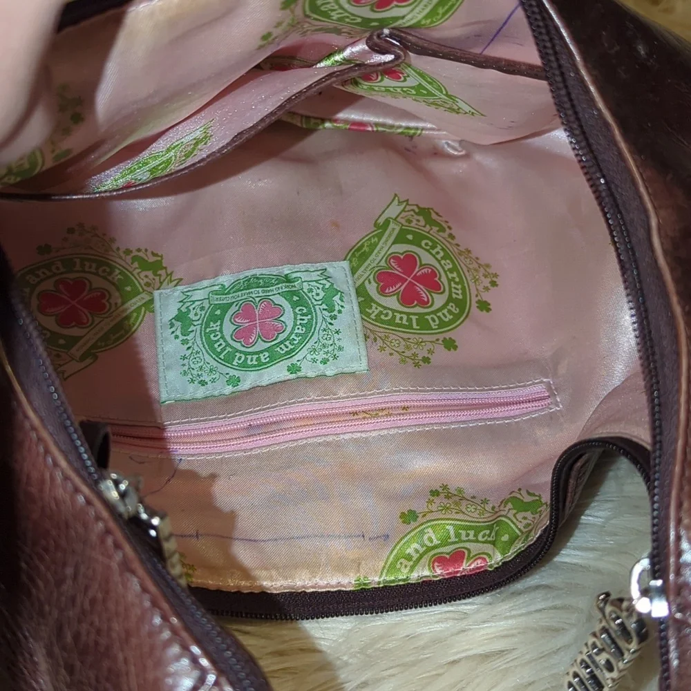 Charm and Luck brown leather shoulder bag - Picture 8 of 15